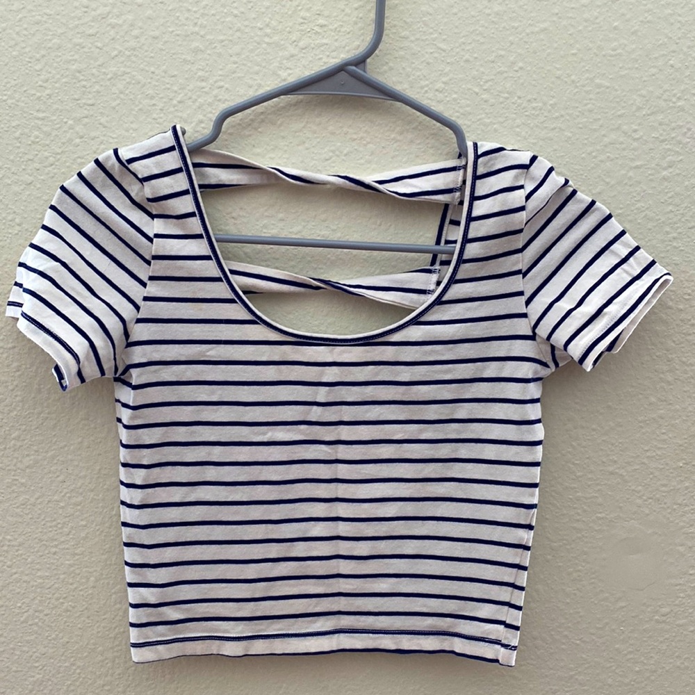 Striped Crop Top